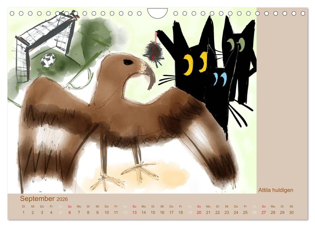 Weitere Ansicht: Frau Kami Katze entdeckt Frankfurt am Main (Wandkalender 2026 DIN A4 quer), CALVENDO Monatskalender | Frau Kami Katze, Calvendo