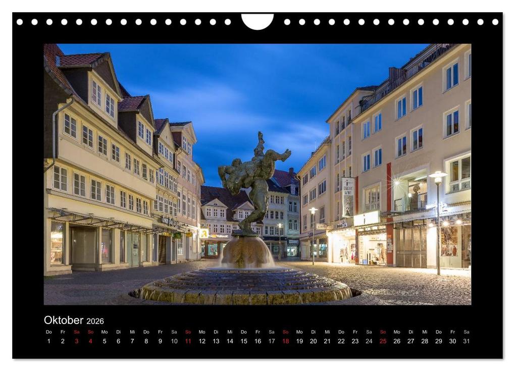 Weitere Ansicht: BRAUNSCHWEIG - Abendliche Impressionen (Wandkalender 2026 DIN A4 quer), CALVENDO Monatskalender | Christine Berkhoff, Calvendo
