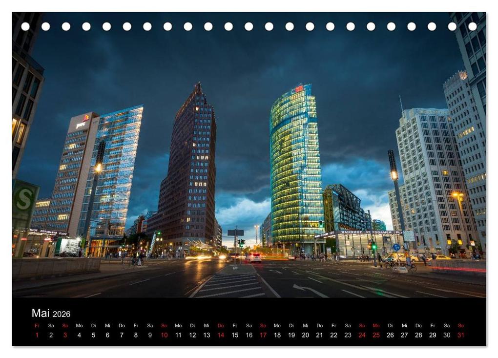 Weitere Ansicht: Die Blaue Stunde in Berlin (Tischkalender 2026 DIN A5 quer), CALVENDO Monatskalender | Fotoatelier Berlin, Calvendo