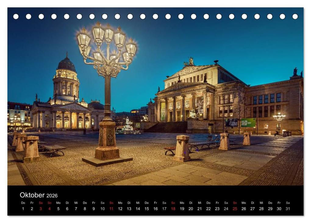 Weitere Ansicht: Die Blaue Stunde in Berlin (Tischkalender 2026 DIN A5 quer), CALVENDO Monatskalender | Fotoatelier Berlin, Calvendo