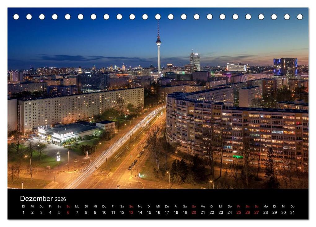 Weitere Ansicht: Die Blaue Stunde in Berlin (Tischkalender 2026 DIN A5 quer), CALVENDO Monatskalender | Fotoatelier Berlin, Calvendo