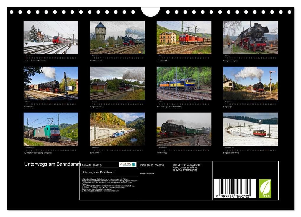 Weitere Ansicht: Unterwegs am Bahndamm (Wandkalender 2026 DIN A4 quer), CALVENDO Monatskalender | Der Eisenbahner, Calvendo