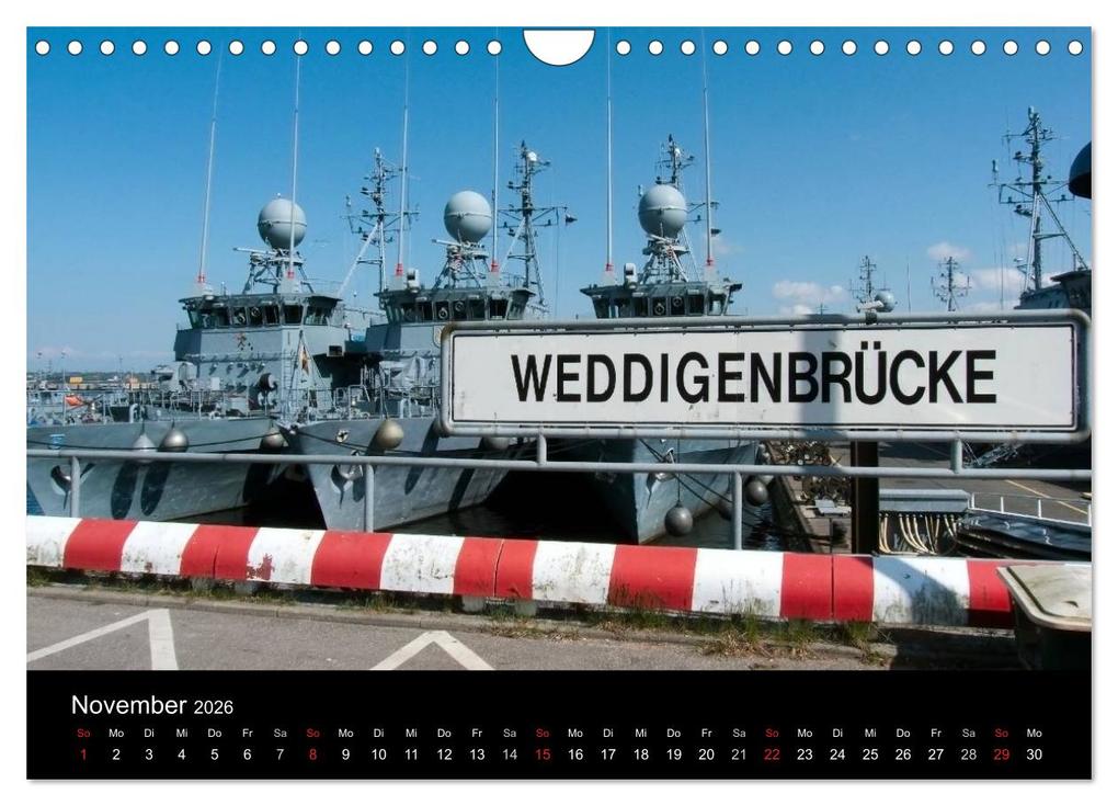 Weitere Ansicht: Marinestützpunkt Kiel (Wandkalender 2026 DIN A4 quer), CALVENDO Monatskalender | happyroger happyroger, Calvendo, Happyroger