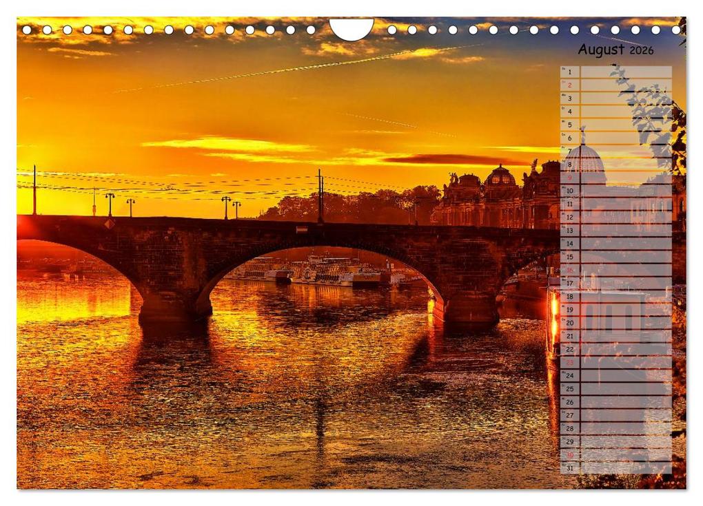 Weitere Ansicht: Dresden 2026 / Geburtstagskalender (Wandkalender 2026 DIN A4 quer), CALVENDO Monatskalender | Dirk Meutzner, Calvendo