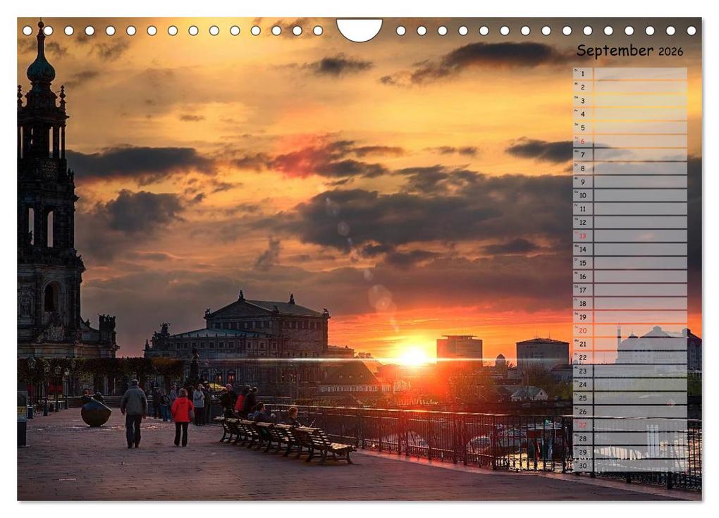 Weitere Ansicht: Dresden 2026 / Geburtstagskalender (Wandkalender 2026 DIN A4 quer), CALVENDO Monatskalender | Dirk Meutzner, Calvendo