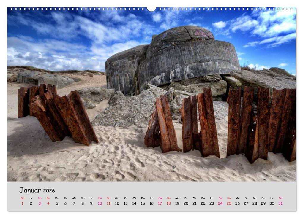 Weitere Ansicht: Bunker Zeitzeugen der Geschichte (Wandkalender 2026 DIN A2 quer), CALVENDO Monatskalender | Hoschie Media, Calvendo