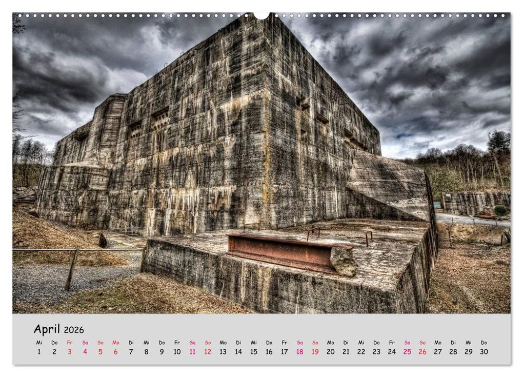Weitere Ansicht: Bunker Zeitzeugen der Geschichte (Wandkalender 2026 DIN A2 quer), CALVENDO Monatskalender | Hoschie Media, Calvendo