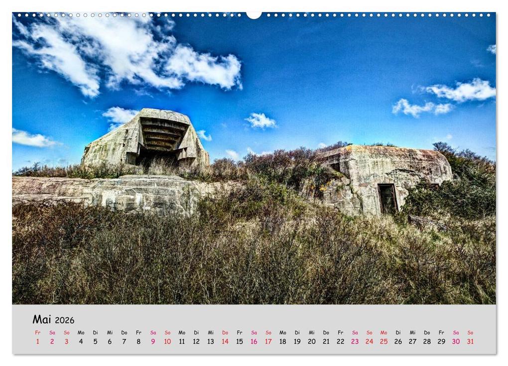 Weitere Ansicht: Bunker Zeitzeugen der Geschichte (Wandkalender 2026 DIN A2 quer), CALVENDO Monatskalender | Hoschie Media, Calvendo