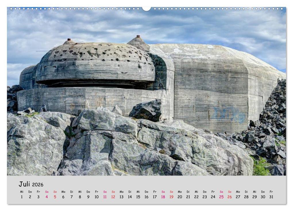 Weitere Ansicht: Bunker Zeitzeugen der Geschichte (Wandkalender 2026 DIN A2 quer), CALVENDO Monatskalender | Hoschie Media, Calvendo