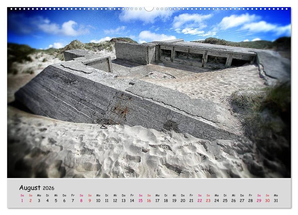 Weitere Ansicht: Bunker Zeitzeugen der Geschichte (Wandkalender 2026 DIN A2 quer), CALVENDO Monatskalender | Hoschie Media, Calvendo