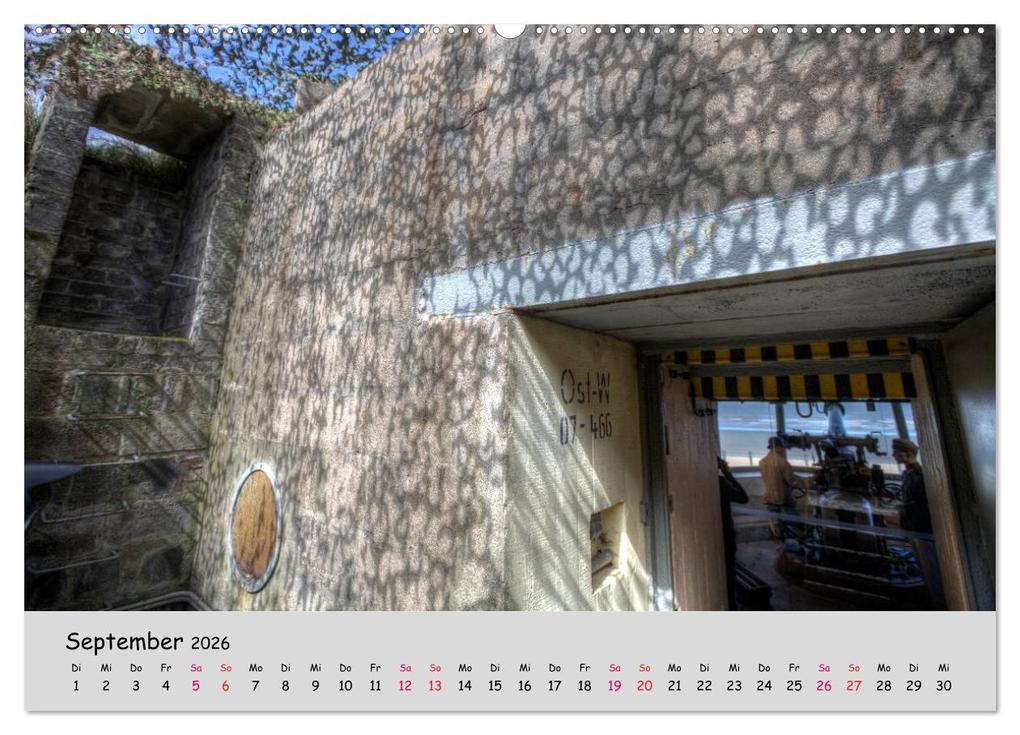 Weitere Ansicht: Bunker Zeitzeugen der Geschichte (Wandkalender 2026 DIN A2 quer), CALVENDO Monatskalender | Hoschie Media, Calvendo