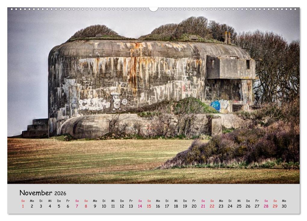 Weitere Ansicht: Bunker Zeitzeugen der Geschichte (Wandkalender 2026 DIN A2 quer), CALVENDO Monatskalender | Hoschie Media, Calvendo
