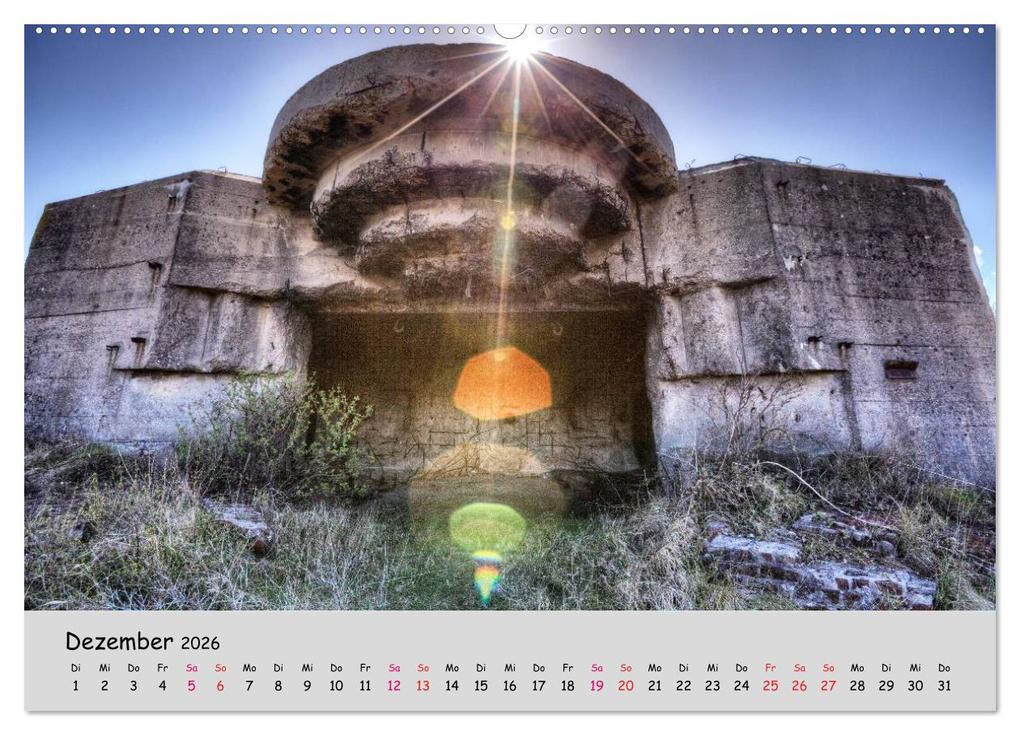 Weitere Ansicht: Bunker Zeitzeugen der Geschichte (Wandkalender 2026 DIN A2 quer), CALVENDO Monatskalender | Hoschie Media, Calvendo