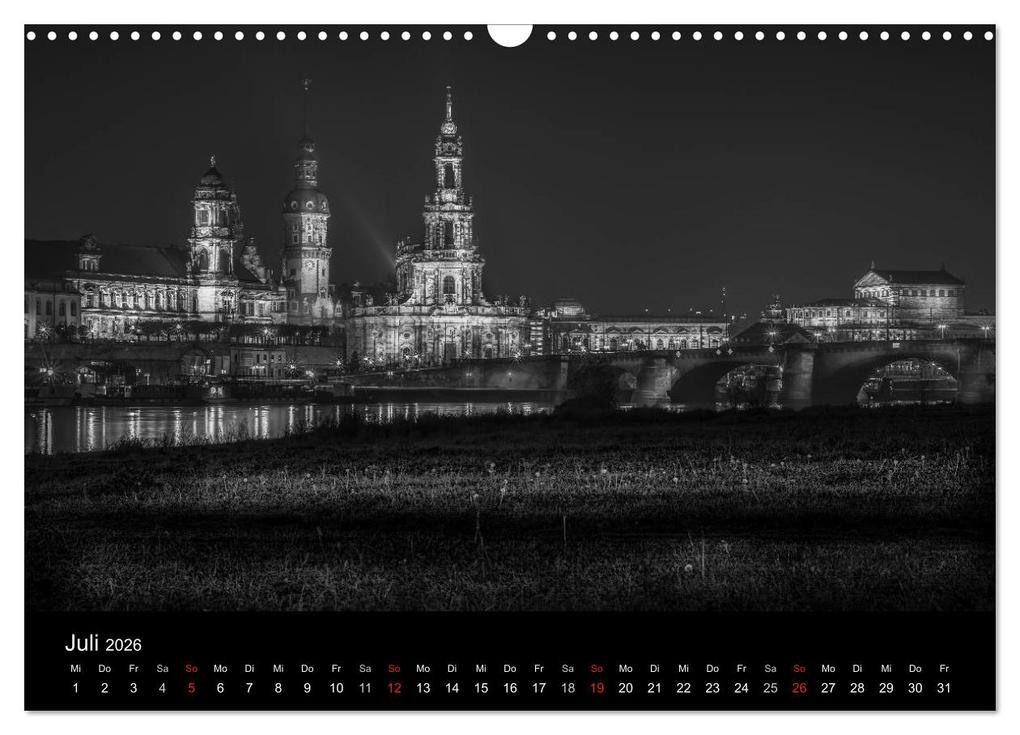 Weitere Ansicht: Dresden - Elbflorenz bei Nacht (Wandkalender 2026 DIN A3 quer), CALVENDO Monatskalender | Colin Utz, Calvendo