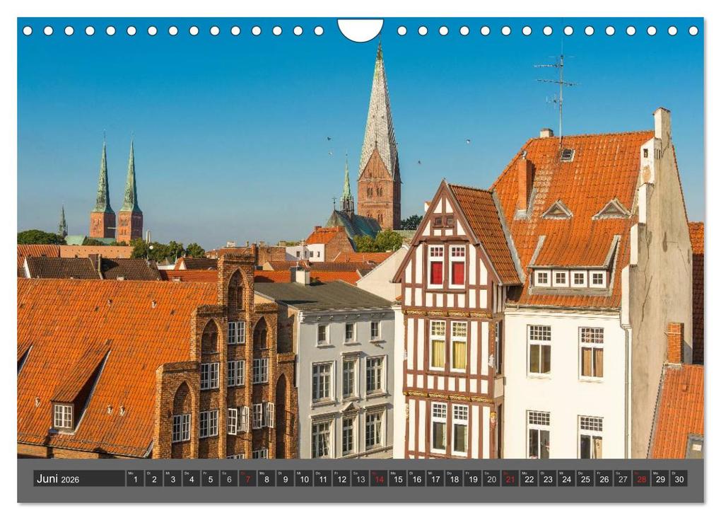 Weitere Ansicht: Die Hansestadt Lübeck (Wandkalender 2026 DIN A4 quer), CALVENDO Monatskalender | Sidney Smith, Calvendo