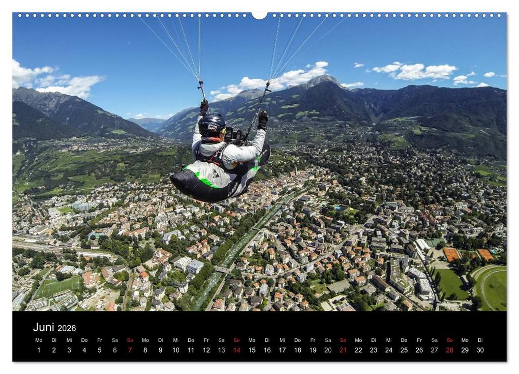 Weitere Ansicht: Paragliding - zwischen Himmel und Erde (hochwertiger Premium Wandkalender 2026 DIN A2 quer), Kunstdruck in Hochglanz | Andy Frötscher - moments in air, Calvendo