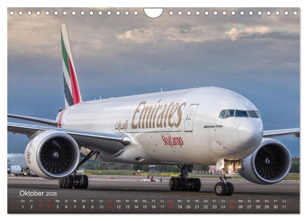 Weitere Ansicht: Boeing 777 Freighter (Wandkalender 2026 DIN A4 quer), CALVENDO Monatskalender | Roman Becker, Calvendo