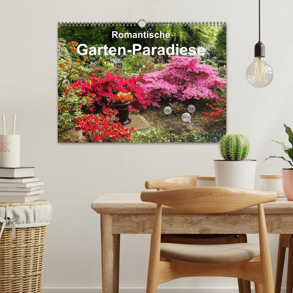 Weitere Ansicht: Romantische Garten-Paradiese (Wandkalender 2026 DIN A3 quer), CALVENDO Monatskalender | Heinz E. Hornecker, Calvendo