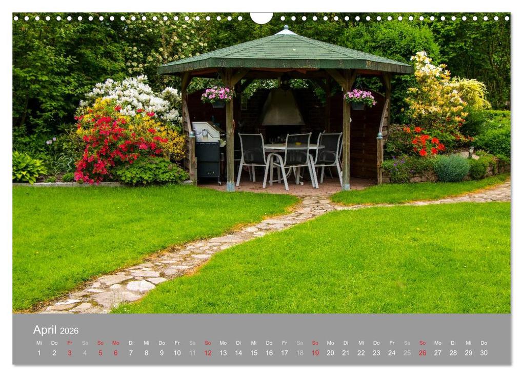 Weitere Ansicht: Romantische Garten-Paradiese (Wandkalender 2026 DIN A3 quer), CALVENDO Monatskalender | Heinz E. Hornecker, Calvendo