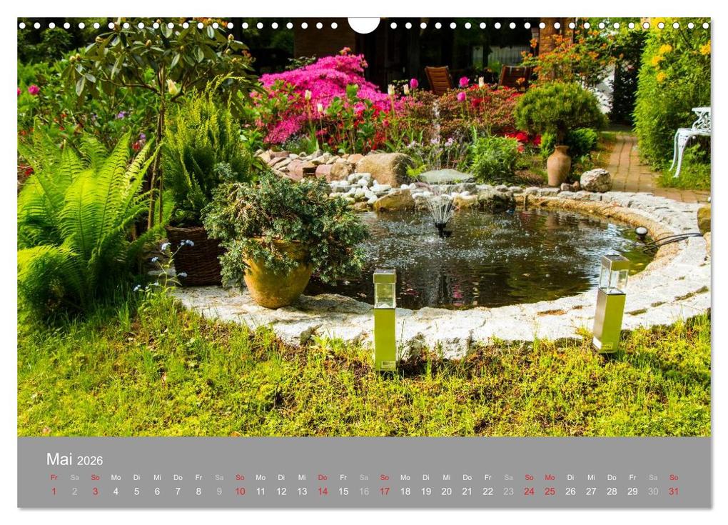 Weitere Ansicht: Romantische Garten-Paradiese (Wandkalender 2026 DIN A3 quer), CALVENDO Monatskalender | Heinz E. Hornecker, Calvendo