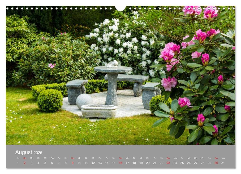 Weitere Ansicht: Romantische Garten-Paradiese (Wandkalender 2026 DIN A3 quer), CALVENDO Monatskalender | Heinz E. Hornecker, Calvendo