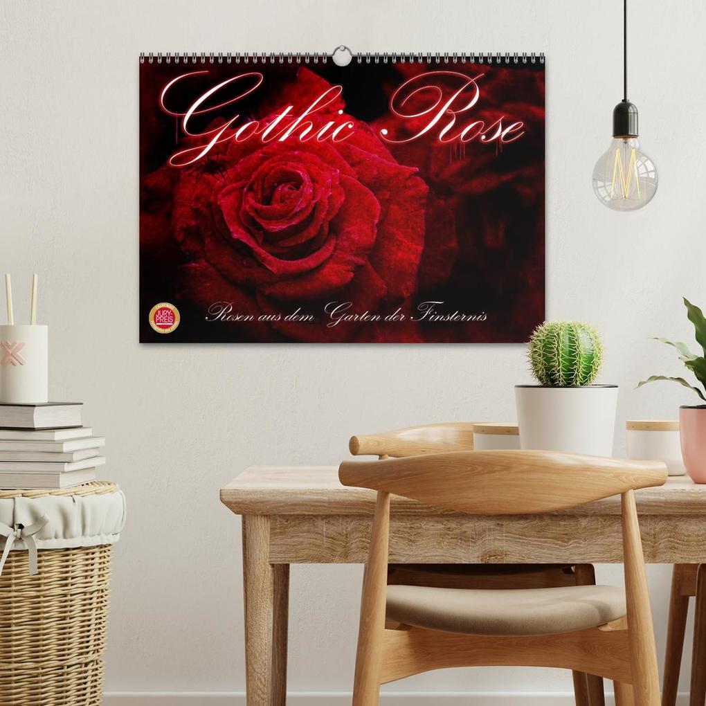 Weitere Ansicht: Gothic Rose - Rosen aus dem Garten der Finsternis (Wandkalender 2026 DIN A3 quer), CALVENDO Monatskalender | Martina Cross, Calvendo