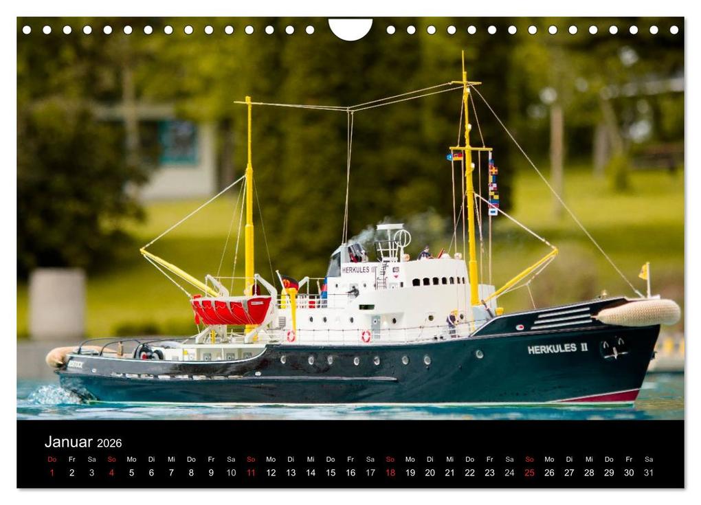 Weitere Ansicht: Modellboote in ihrem Element (Wandkalender 2026 DIN A4 quer), CALVENDO Monatskalender | Thomas Quentin, Calvendo