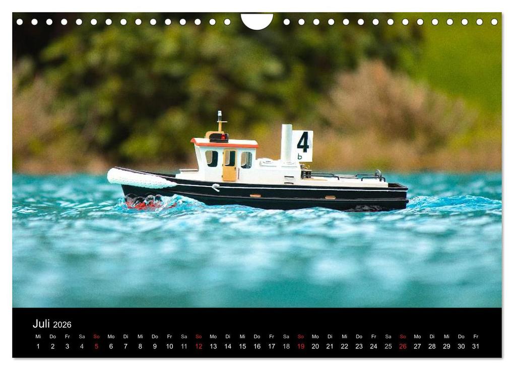 Weitere Ansicht: Modellboote in ihrem Element (Wandkalender 2026 DIN A4 quer), CALVENDO Monatskalender | Thomas Quentin, Calvendo