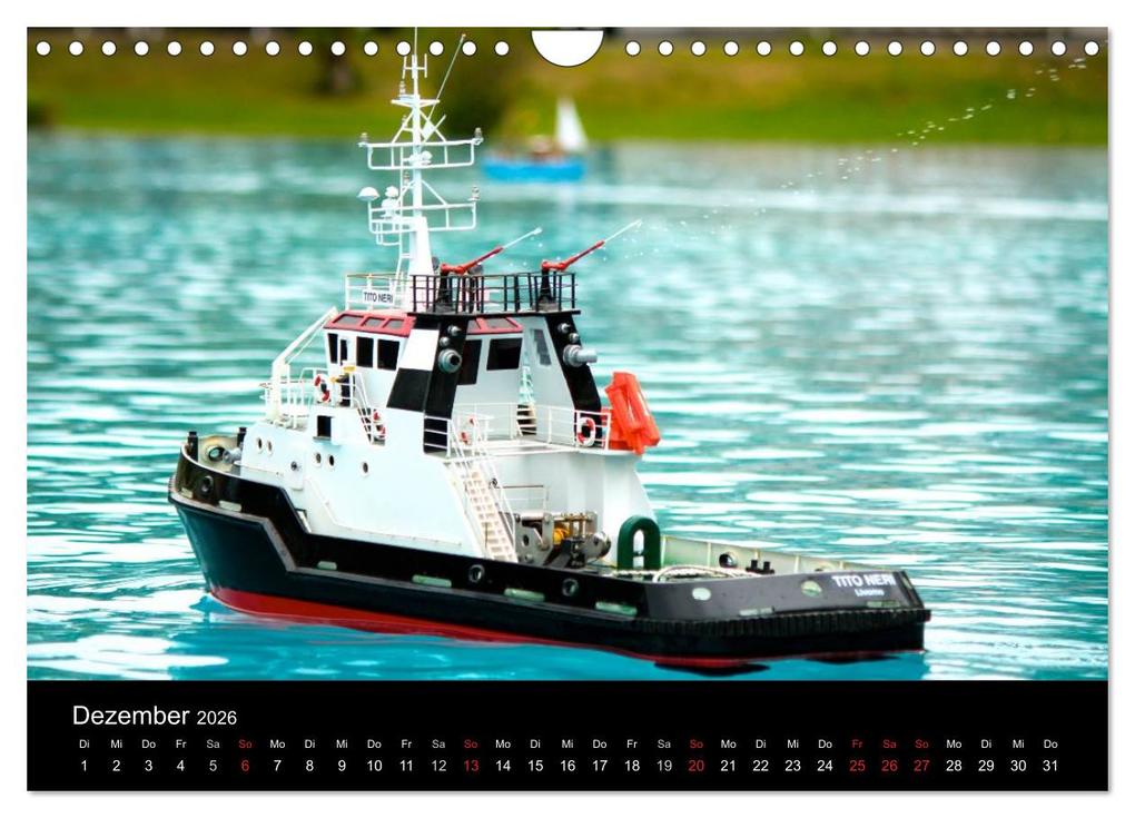 Weitere Ansicht: Modellboote in ihrem Element (Wandkalender 2026 DIN A4 quer), CALVENDO Monatskalender | Thomas Quentin, Calvendo