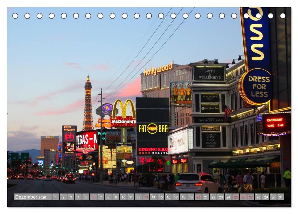 Weitere Ansicht: Las Vegas - Nevada (Tischkalender 2026 DIN A5 quer), CALVENDO Monatskalender | Katrin Lantzsch, Calvendo