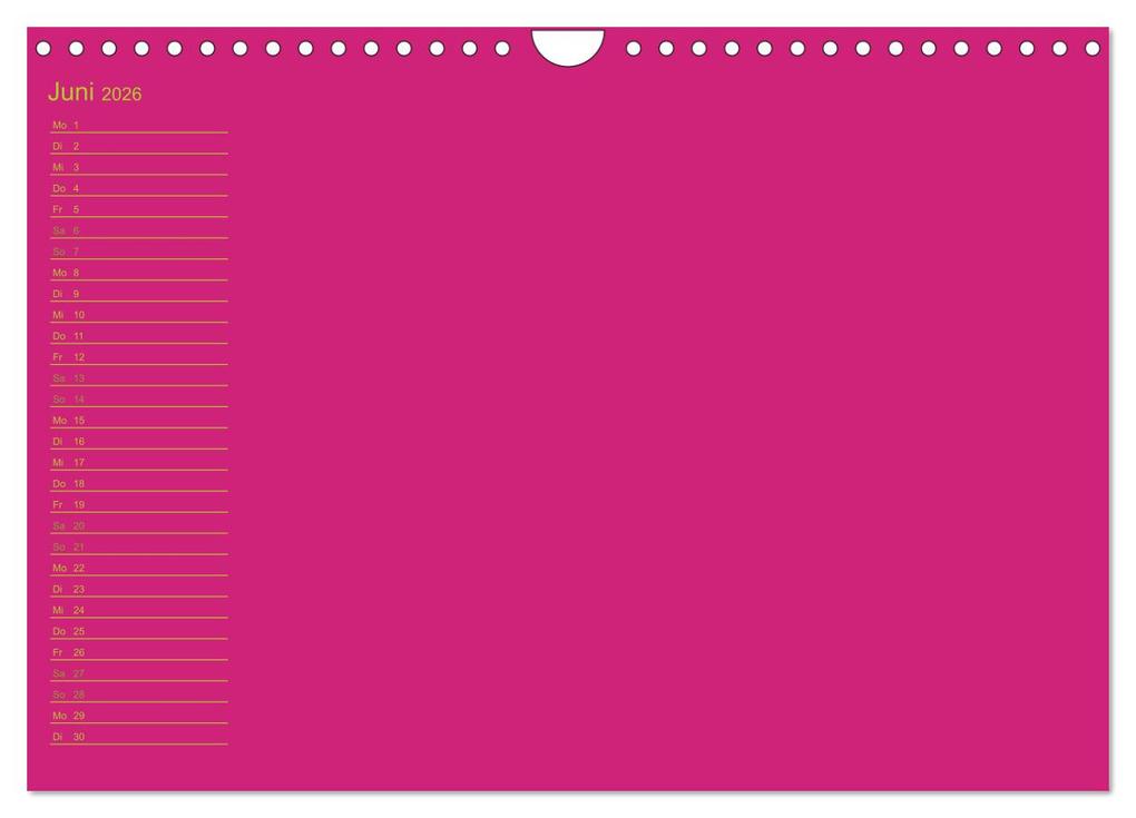 Weitere Ansicht: Bastel-Geburtstagskalender pink / Geburtstagskalender (Wandkalender 2026 DIN A4 quer), CALVENDO Monatskalender | Kreativ ist gut, Calvendo