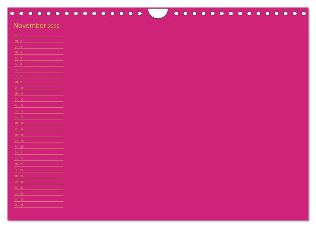 Weitere Ansicht: Bastel-Geburtstagskalender pink / Geburtstagskalender (Wandkalender 2026 DIN A4 quer), CALVENDO Monatskalender | Kreativ ist gut, Calvendo