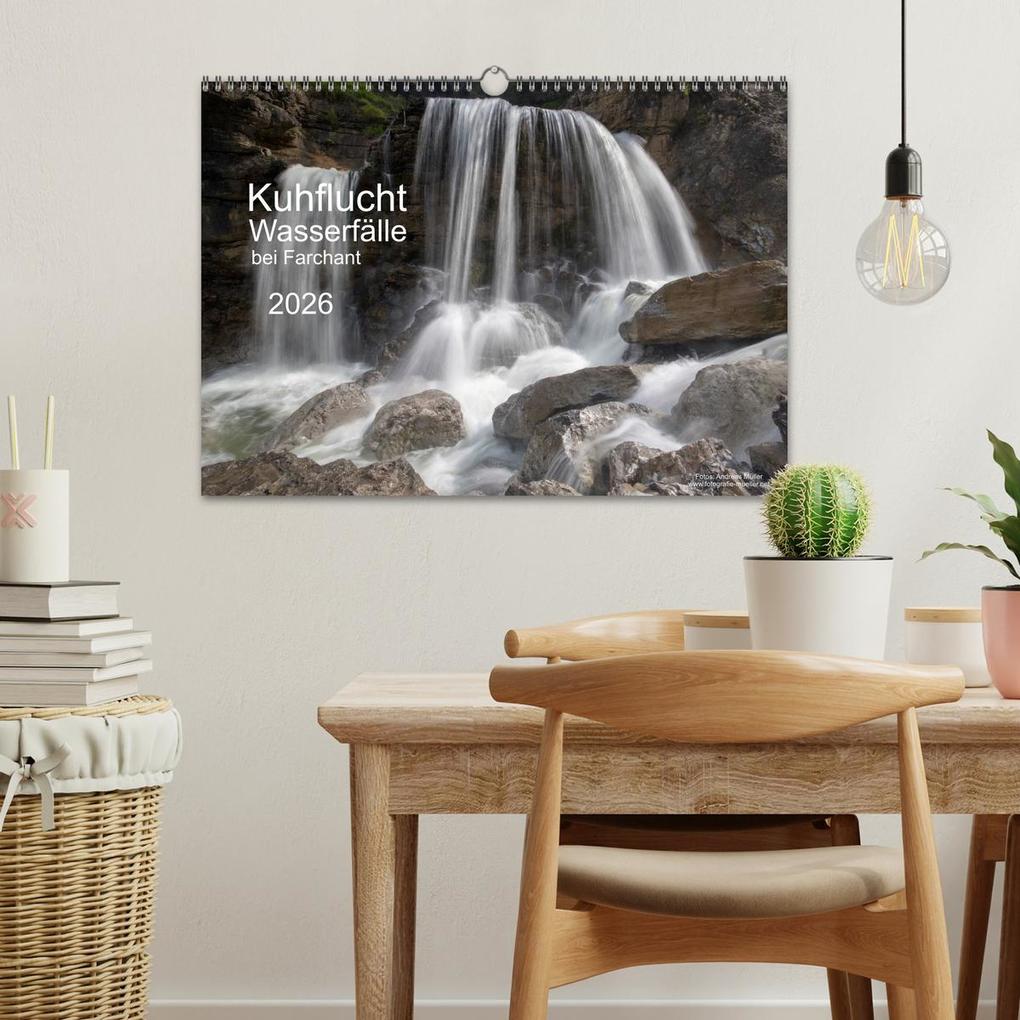 Weitere Ansicht: Kuhflucht Wasserfälle bei Farchant (Wandkalender 2026 DIN A3 quer), CALVENDO Monatskalender | Andreas Müller, Calvendo