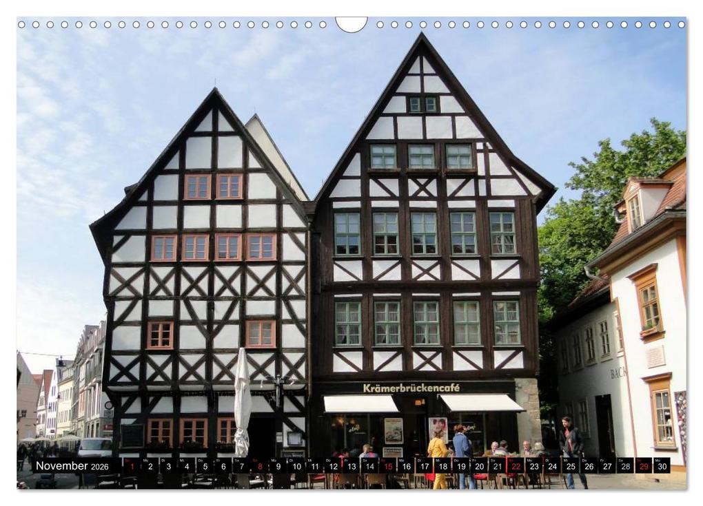 Weitere Ansicht: Willkommen in ERFURT (Wandkalender 2026 DIN A3 quer), CALVENDO Monatskalender | Bild- & Kalenderverlag Monika Müller, Calvendo