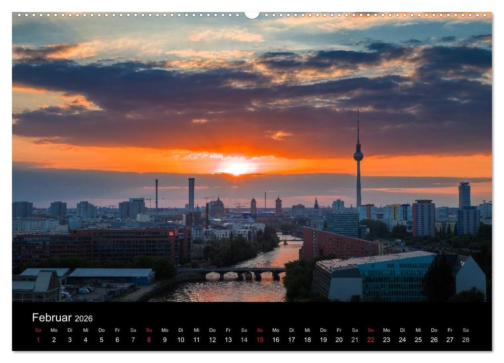 Weitere Ansicht: Die Blaue Stunde in Berlin (Wandkalender 2026 DIN A2 quer), CALVENDO Monatskalender | Fotoatelier Berlin, Calvendo