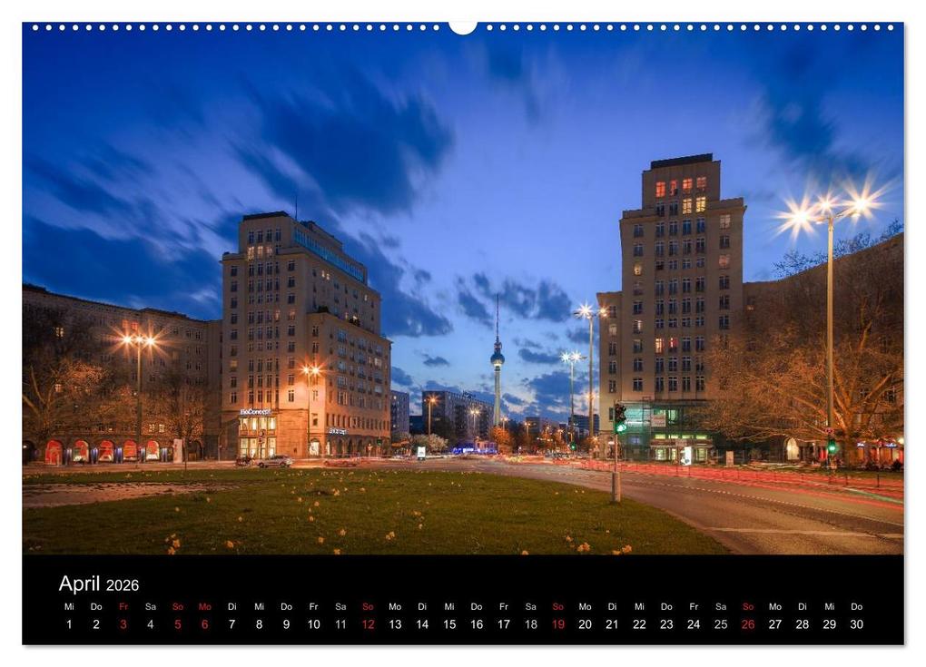 Weitere Ansicht: Die Blaue Stunde in Berlin (Wandkalender 2026 DIN A2 quer), CALVENDO Monatskalender | Fotoatelier Berlin, Calvendo