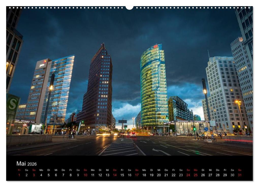 Weitere Ansicht: Die Blaue Stunde in Berlin (Wandkalender 2026 DIN A2 quer), CALVENDO Monatskalender | Fotoatelier Berlin, Calvendo