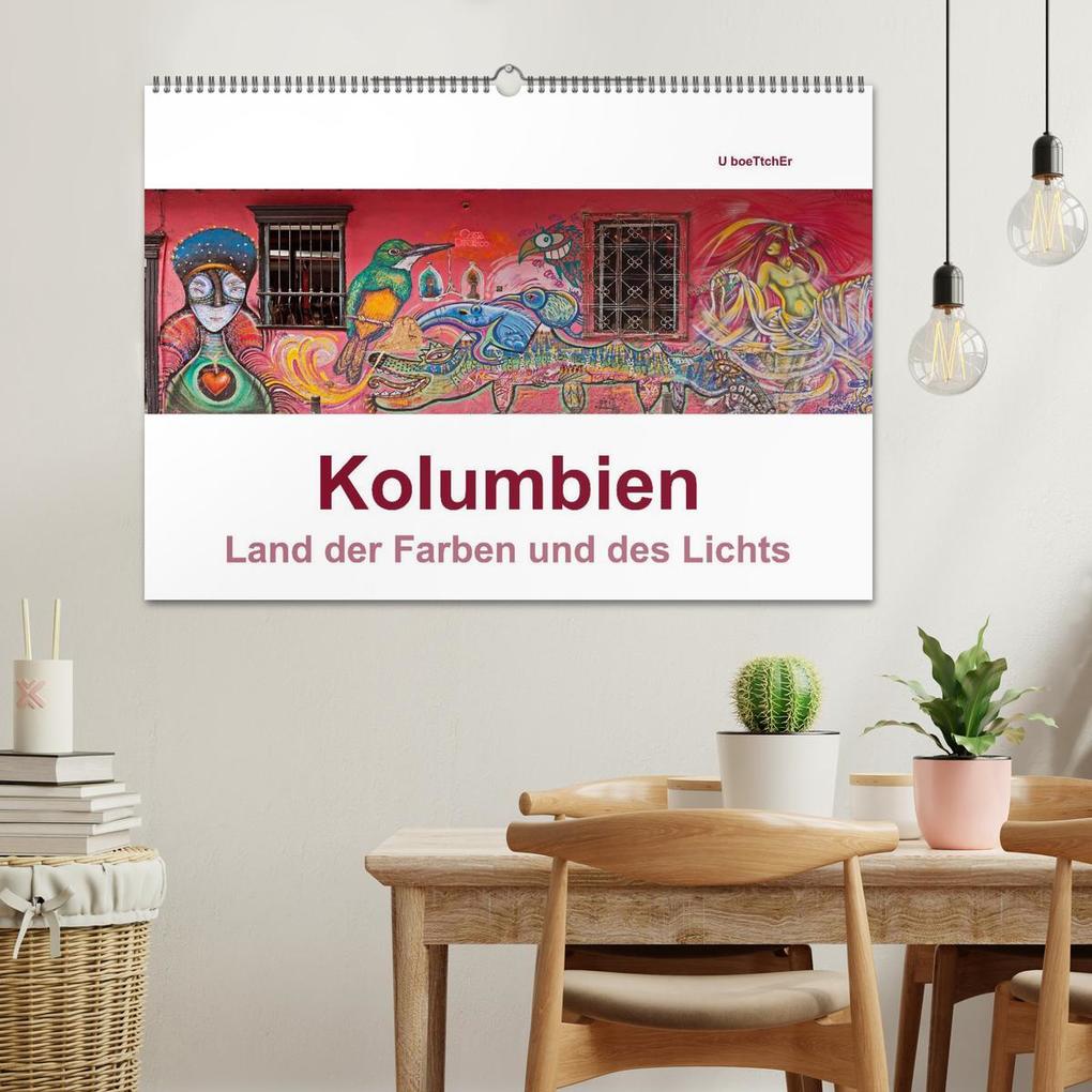 Weitere Ansicht: Kolumbien - Land der Farben und des Lichts (Wandkalender 2026 DIN A2 quer), CALVENDO Monatskalender | www.kolumbien-impressionen.de, U boeTtchEr, Calvendo