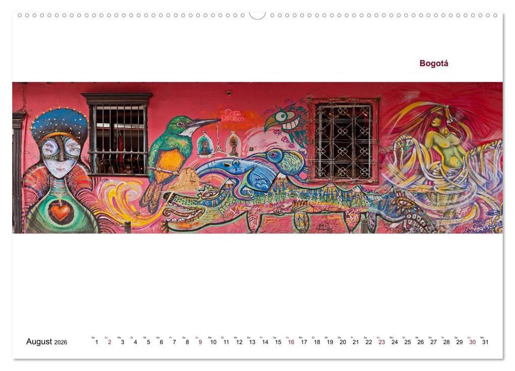 Weitere Ansicht: Kolumbien - Land der Farben und des Lichts (Wandkalender 2026 DIN A2 quer), CALVENDO Monatskalender | www.kolumbien-impressionen.de, U boeTtchEr, Calvendo
