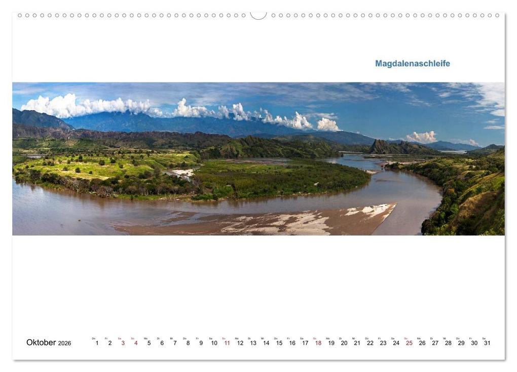 Weitere Ansicht: Kolumbien - Land der Farben und des Lichts (Wandkalender 2026 DIN A2 quer), CALVENDO Monatskalender | www.kolumbien-impressionen.de, U boeTtchEr, Calvendo