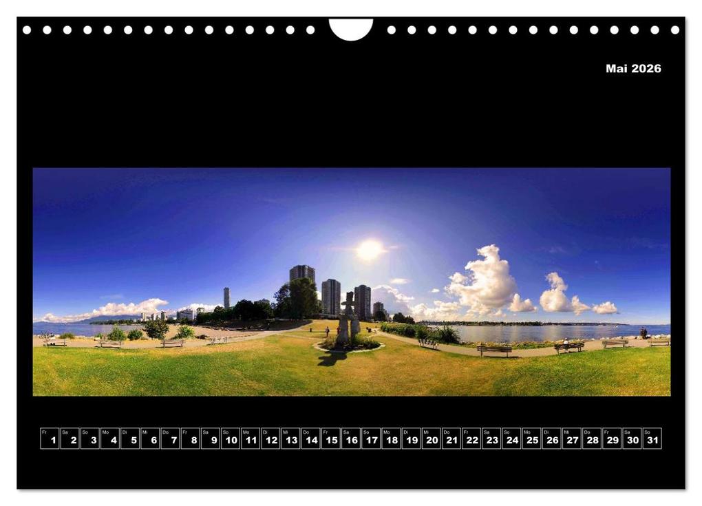 Weitere Ansicht: Vancouver / Kanada in faszinierender 360° Panorama-Photographie (Wandkalender 2026 DIN A4 quer), CALVENDO Monatskalender | Copyright by AmosArtwork, Armin Portele, Calvendo