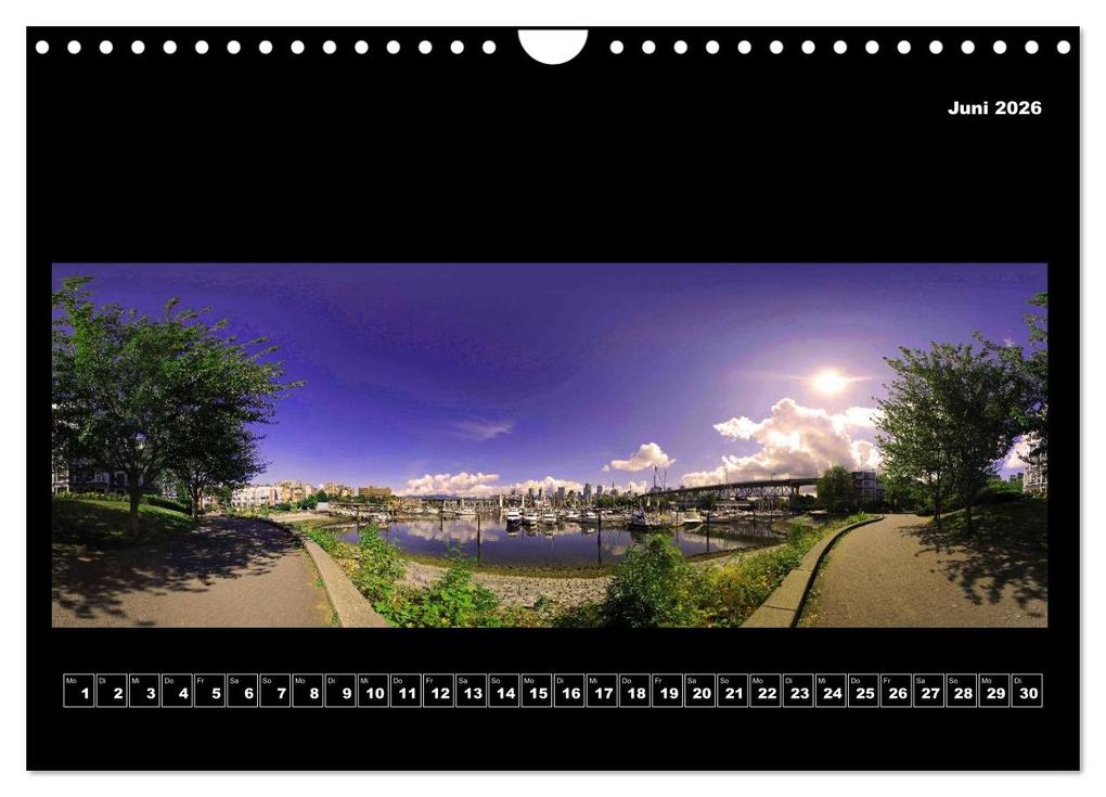 Weitere Ansicht: Vancouver / Kanada in faszinierender 360° Panorama-Photographie (Wandkalender 2026 DIN A4 quer), CALVENDO Monatskalender | Copyright by AmosArtwork, Armin Portele, Calvendo