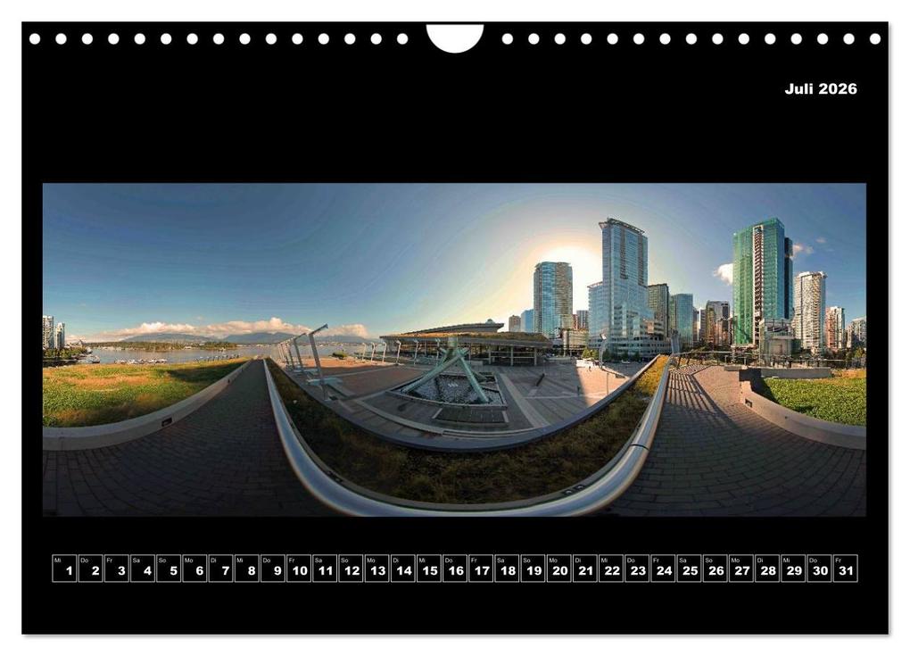 Weitere Ansicht: Vancouver / Kanada in faszinierender 360° Panorama-Photographie (Wandkalender 2026 DIN A4 quer), CALVENDO Monatskalender | Copyright by AmosArtwork, Armin Portele, Calvendo