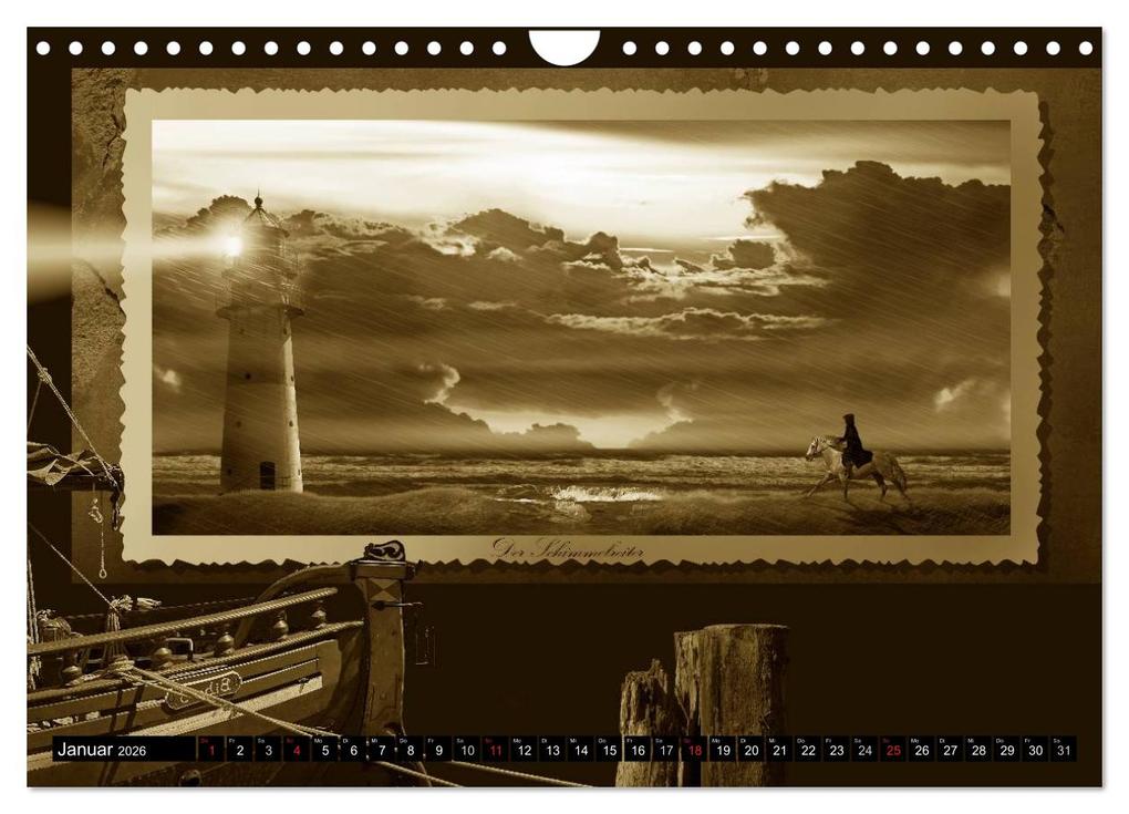 Weitere Ansicht: Nostalgie in Sepia (Wandkalender 2026 DIN A4 quer), CALVENDO Monatskalender | Monika Jüngling alias Mausopardia, Calvendo