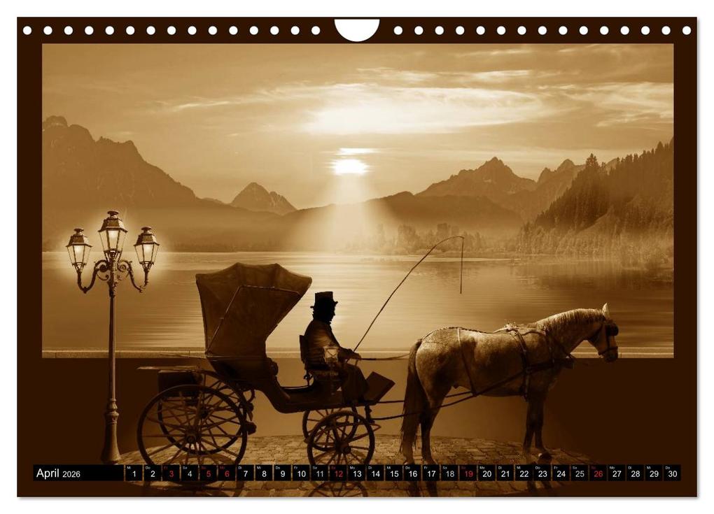 Weitere Ansicht: Nostalgie in Sepia (Wandkalender 2026 DIN A4 quer), CALVENDO Monatskalender | Monika Jüngling alias Mausopardia, Calvendo