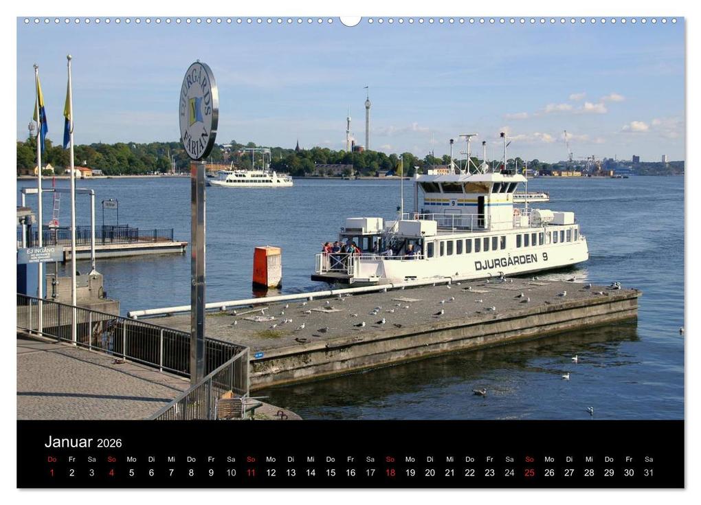 Weitere Ansicht: Sommer in Stockholm 2026 (hochwertiger Premium Wandkalender 2026 DIN A2 quer), Kunstdruck in Hochglanz | Evelyne Berger, Calvendo