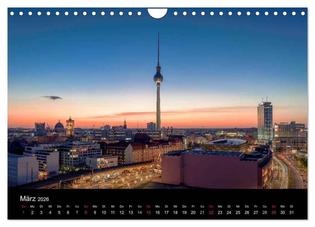 Weitere Ansicht: Die Blaue Stunde in Berlin (Wandkalender 2026 DIN A4 quer), CALVENDO Monatskalender | Fotoatelier Berlin, Calvendo