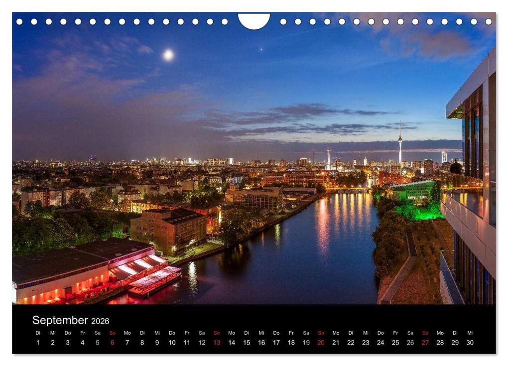 Weitere Ansicht: Die Blaue Stunde in Berlin (Wandkalender 2026 DIN A4 quer), CALVENDO Monatskalender | Fotoatelier Berlin, Calvendo