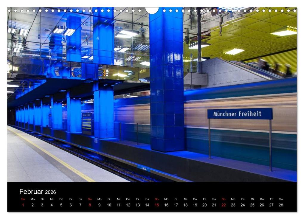 Weitere Ansicht: U-Bahn in München (Wandkalender 2026 DIN A3 quer), CALVENDO Monatskalender | Klaus Faltin, Calvendo
