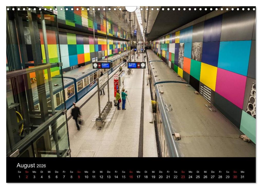 Weitere Ansicht: U-Bahn in München (Wandkalender 2026 DIN A3 quer), CALVENDO Monatskalender | Klaus Faltin, Calvendo
